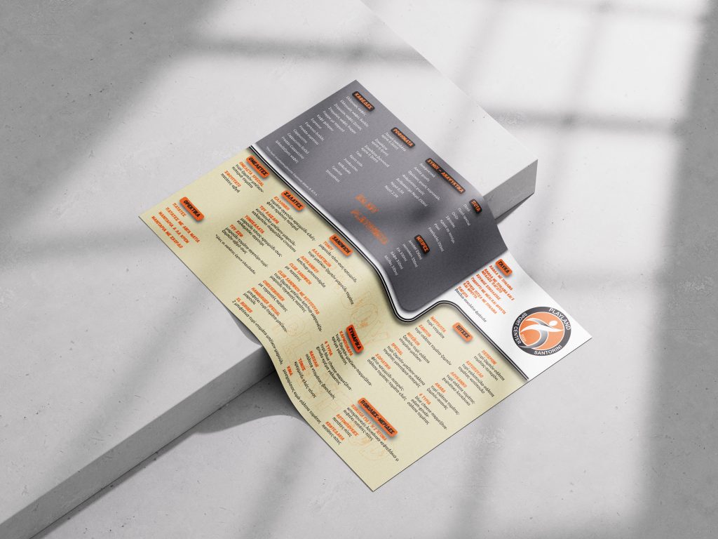 poster on concrete background mockup 1